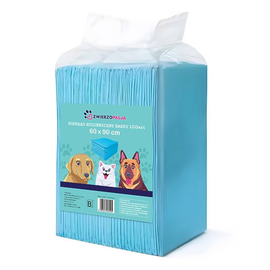 Hygienic Pads for Animals BARRY 60x90 100 pcs