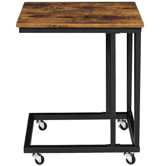 Industrial Loft Table Meren in Antique Oak Finish