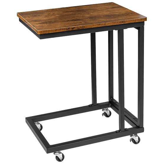 Industrial Loft Table Meren in Antique Oak Finish