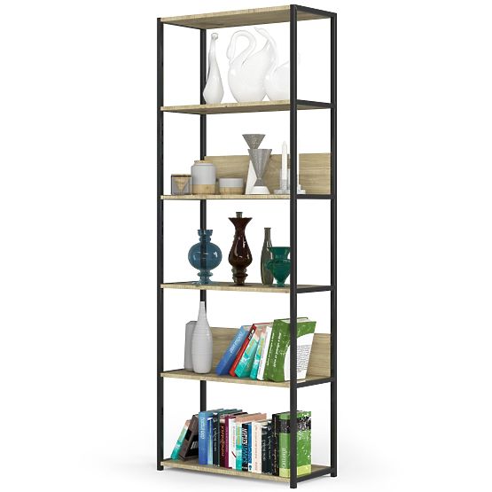 INDUSTRIAL SHELF 700 BLACK/OAK ARTISAN