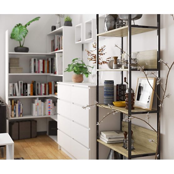 INDUSTRIAL SHELF 700 BLACK/OAK ARTISAN