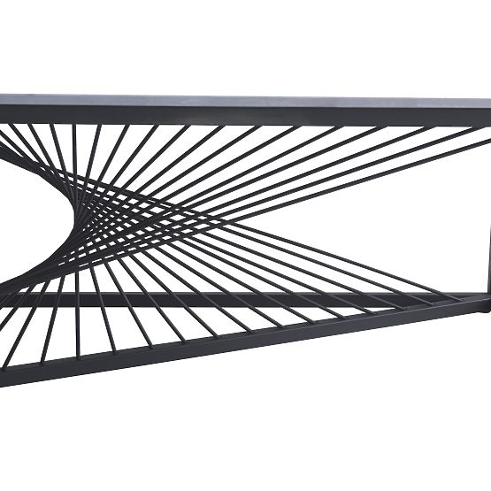 INFINITY 2 coffee table, gray marble / black (2p=1pc)