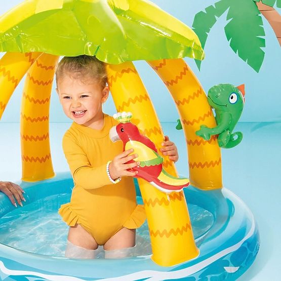 Inflatable Children's Pool Island Canopy INTEX 58417