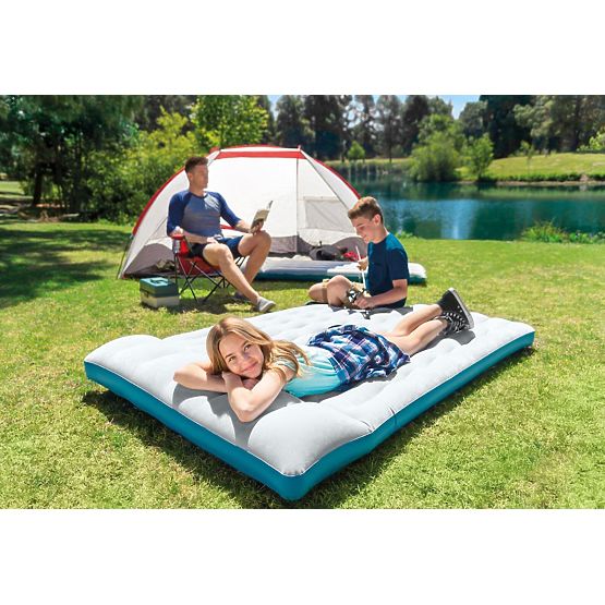Inflatable Double Camping Mattress 193x127x17 cm Bed with Backrest INTEX 67999