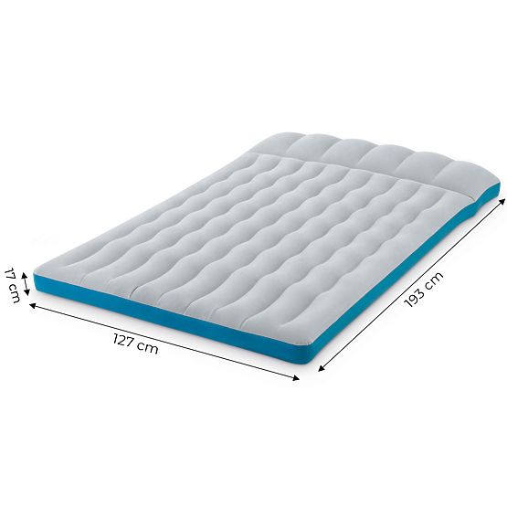 Inflatable Double Camping Mattress 193x127x17 cm Bed with Backrest INTEX 67999