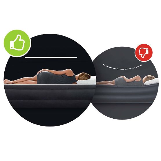 Inflatable Mattress with Pump Velour Intex 64148ND