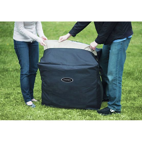 Inflatable Square SPA Pool with Hydromassage for 4 People 175x71 cm Premium Accessories INTEX 2844