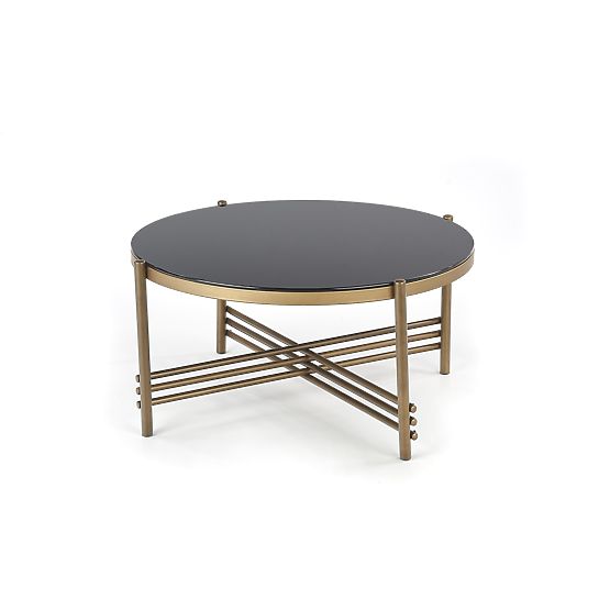 ISMENA coffee table frame - gold, top - black (1p=1pc)