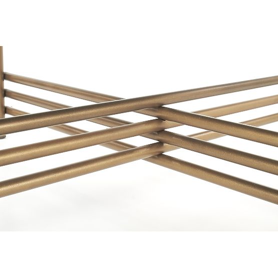 ISMENA coffee table frame - gold, top - black (1p=1pc)