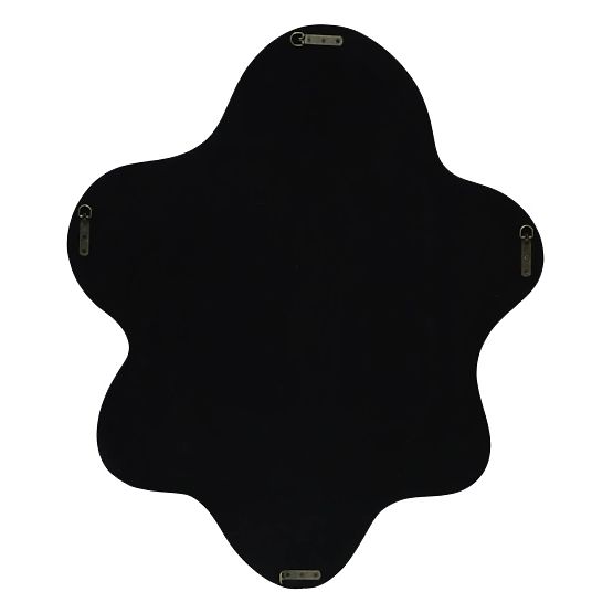 Izzi Hanging Mirror, Irregular, Light Brown/Mocha, Glossy