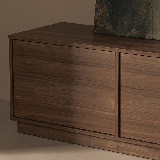 Japandi TV Cabinet in Royal Walnut