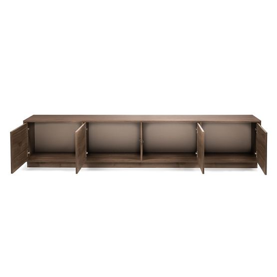 Japandi TV Cabinet in Royal Walnut