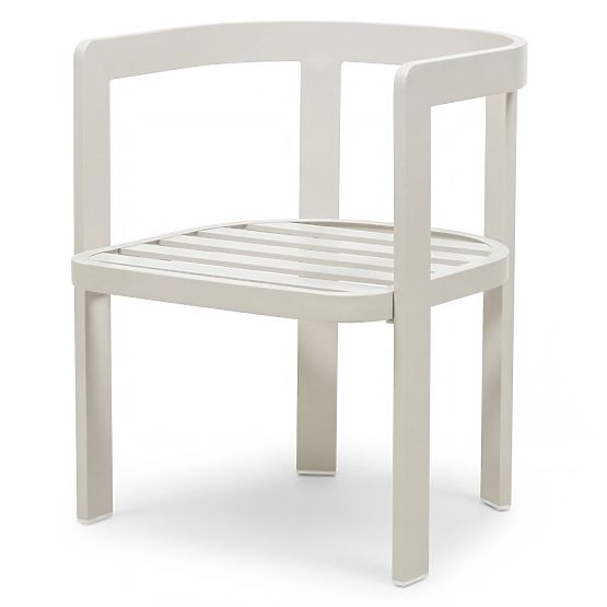 Japori Garden Chair Aluminum, Light Beige, Rounded