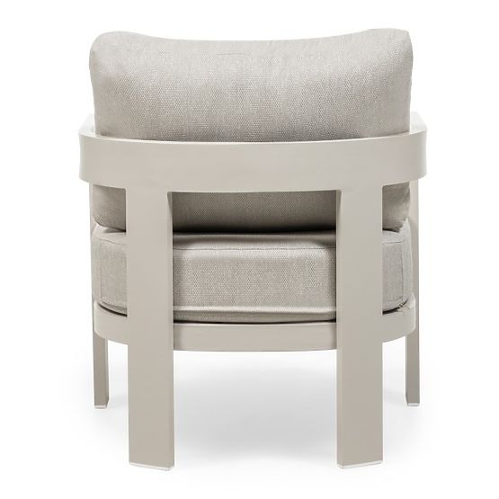 Japori Garden Furniture Set, Aluminum, Light Beige, Rounded