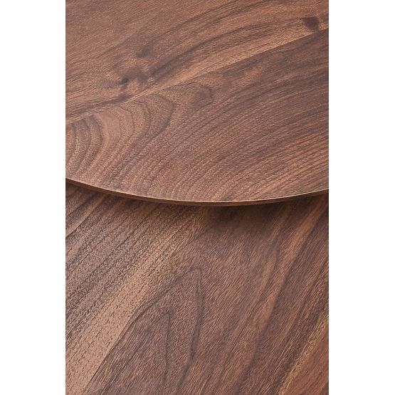 JAVA Set of 2 Benches, Walnut/Black (1p=1pc)