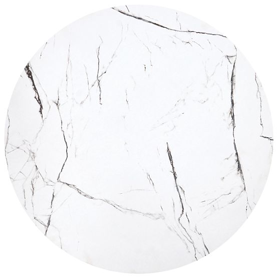 JAVA Set of 2 Tables, White Marble / Black (1p=1pc)