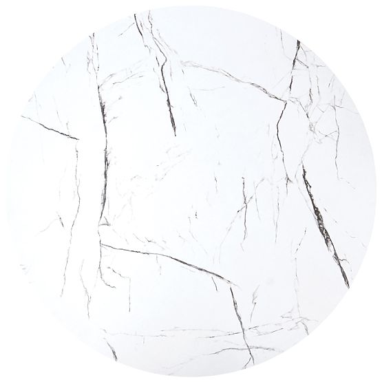 JAVA Set of 2 Tables, White Marble / Black (1p=1pc)