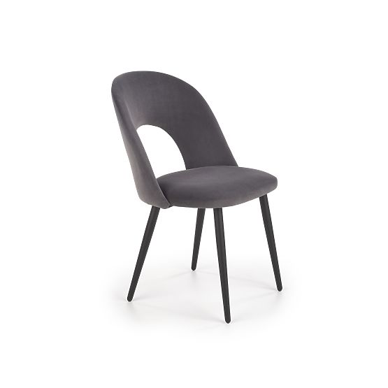 K384 Chair Gray/Black (1p=4pcs)
