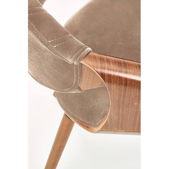 K396 Chair Walnut/Beige (1p=1pc)