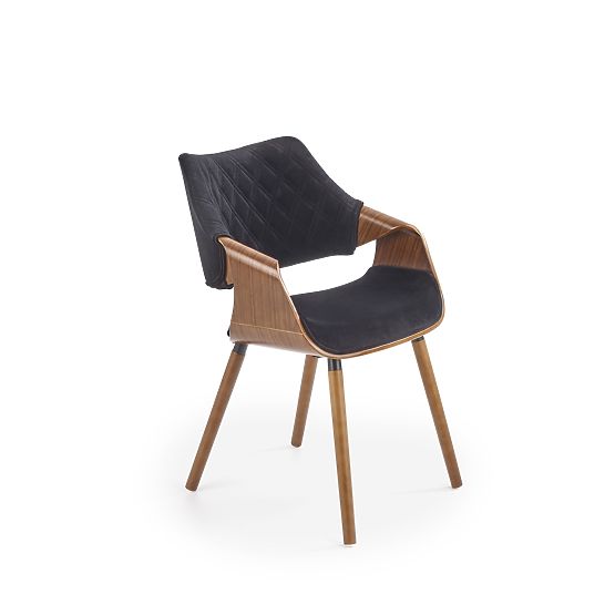 K396 Chair Walnut/Black (1p=1pc)