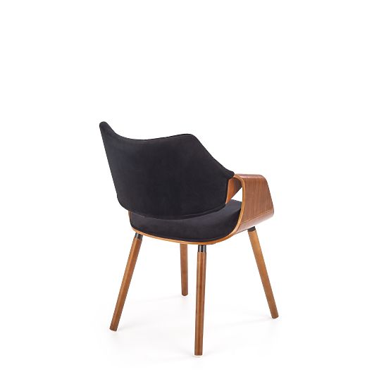 K396 Chair Walnut/Black (1p=1pc)