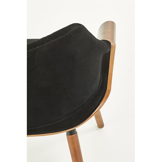K396 Chair Walnut/Black (1p=1pc)