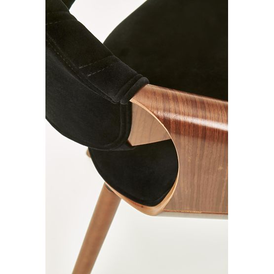 K396 Chair Walnut/Black (1p=1pc)