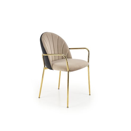 K500 Chair Beige/Black (1p=2 pcs)