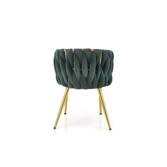 K517 Chair Dark Green / Gold (1p=2pcs)