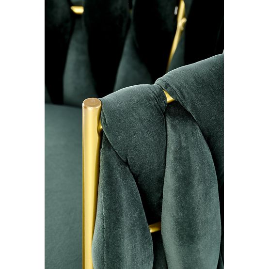 K517 Chair Dark Green / Gold (1p=2pcs)