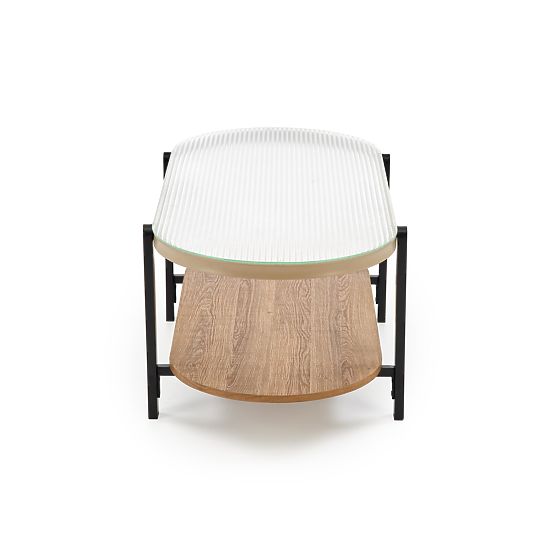 KAMALA coffee table, natural / black (1p=1pc)