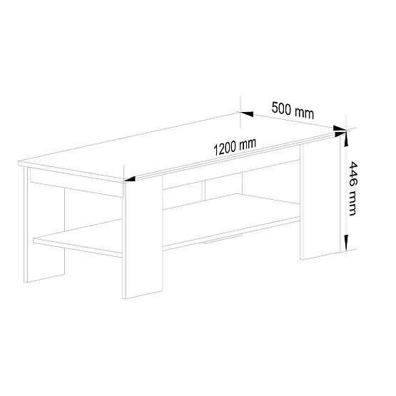 KAMI WHITE COFFEE TABLE
