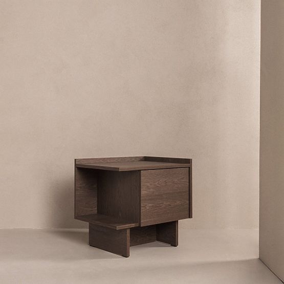 Kanso Nightstand, Baltic Storm Oak