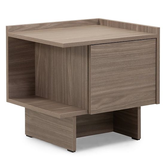 Kanso Nightstand, Pearl Oak