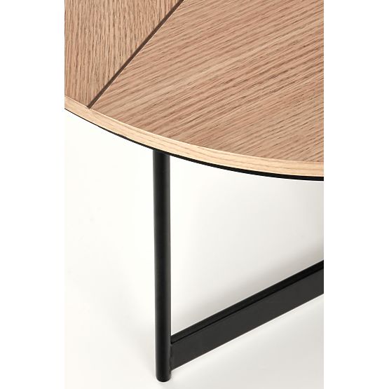 KARIDA coffee table natural oak/black (1p=1pc)