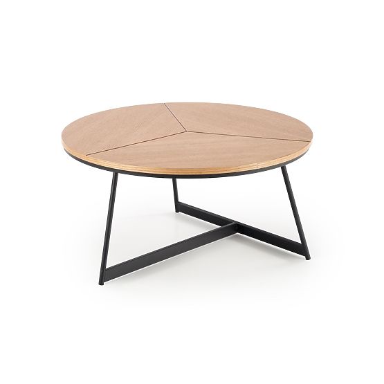 KARIDA coffee table natural oak/black (1p=1pc)