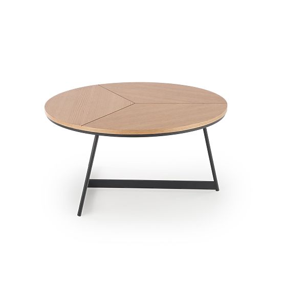 KARIDA coffee table natural oak/black (1p=1pc)