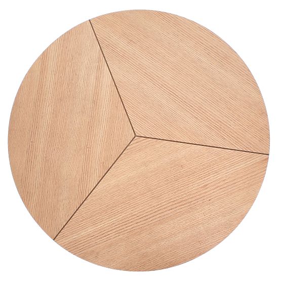 KARIDA coffee table natural oak/black (1p=1pc)