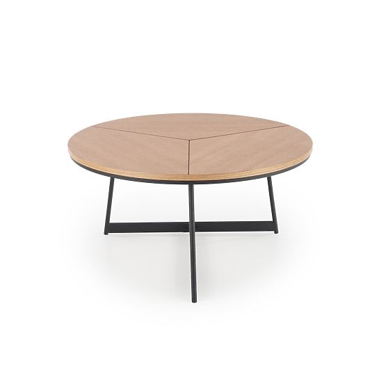 KARIDA coffee table natural oak/black (1p=1pc)
