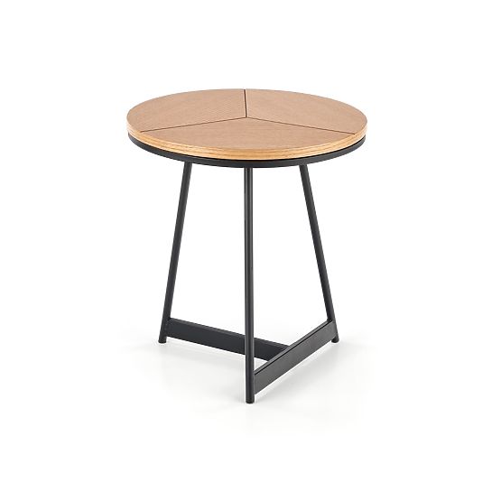 KARIDA-S coffee table natural oak/black (1p=1pc)