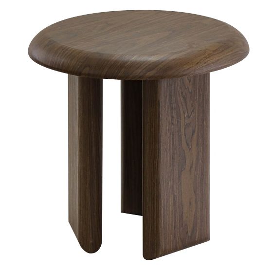 Keo Side Table 50 cm, Dark Walnut