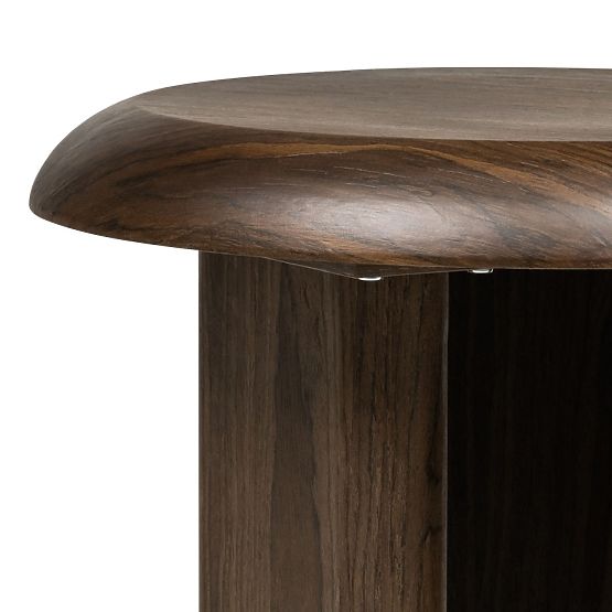 Keo Side Table 50 cm, Dark Walnut