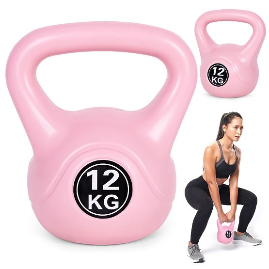 Kettlebell Dumbbell 12 kg for Exercise Pink ModernHome
