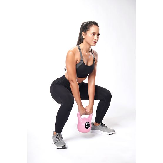 Kettlebell Dumbbell 12 kg for Exercise Pink ModernHome