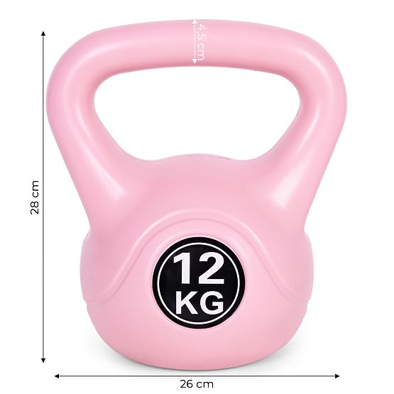 Kettlebell Dumbbell 12 kg for Exercise Pink ModernHome