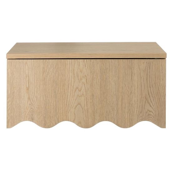 Kim Nightstand Oak Cremona Torro, Wavy