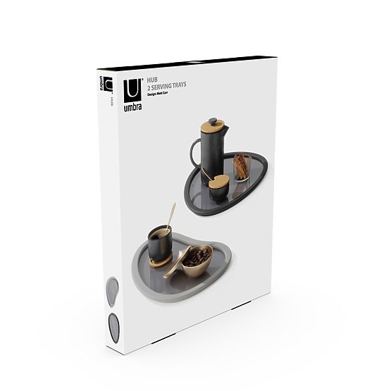 Kitchen Accessories with Irregular Shape HUB in Graphite Color Minimalist Style Umbra