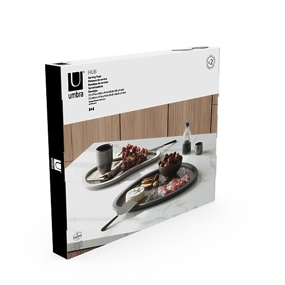 Kitchen Accessories with Irregular Shape HUB in Graphite Color Minimalist Style Umbra