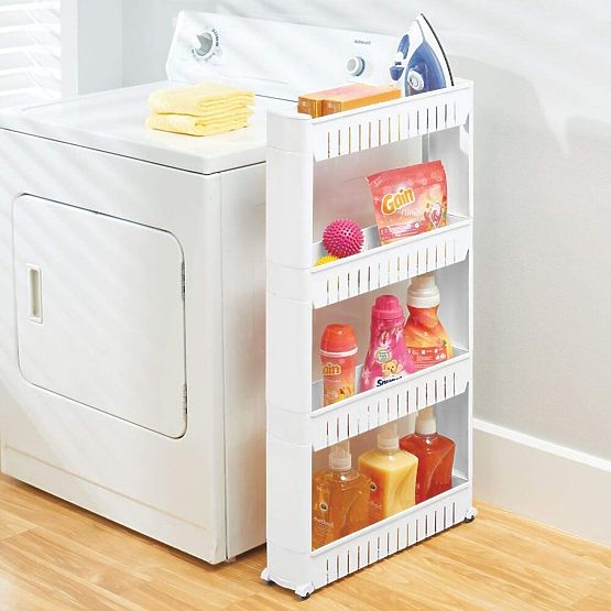 Kitchen Bathroom Shelf White 4 Levels Osmera