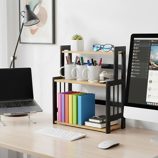 Kitchen Spice Rack CEZAR NATURAL BLACK